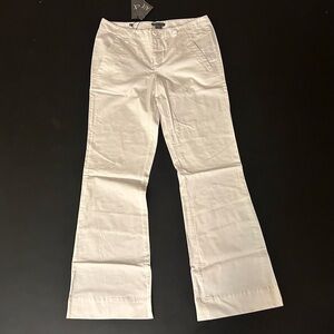 NWT armani exchange white flare pants size 0